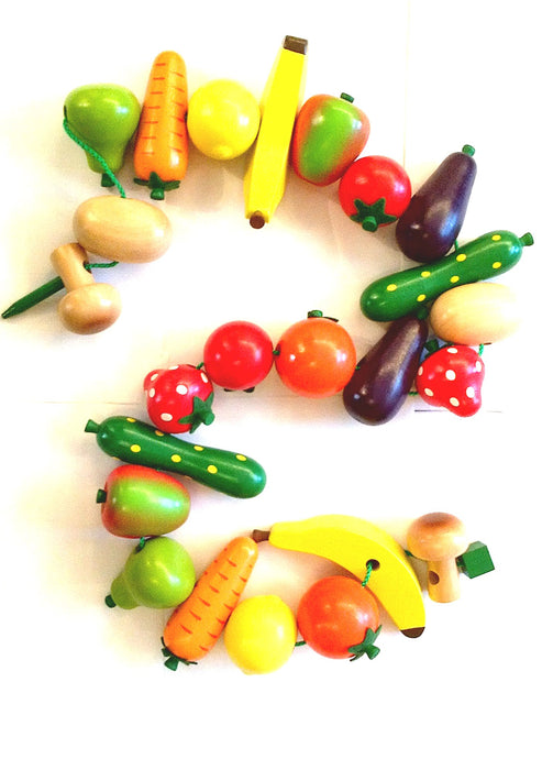 Threading Fruit ^& Vegetables 24 pcs