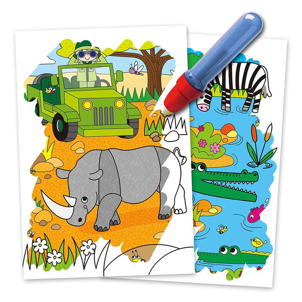 Water Magic Safari Colouring Book & Pen