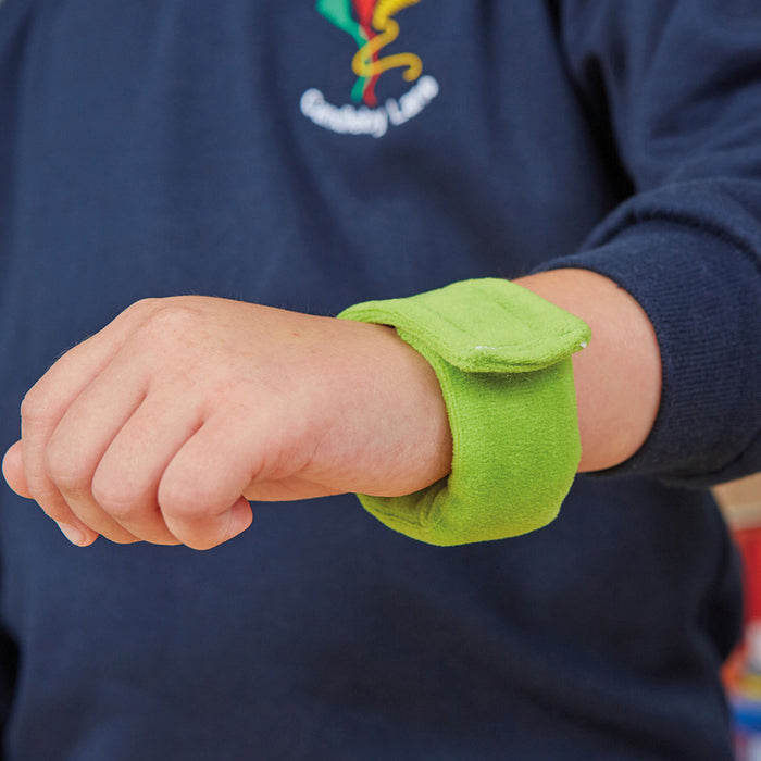 Weighted Wristband 2 Pack Light Blue & Green (135g each)