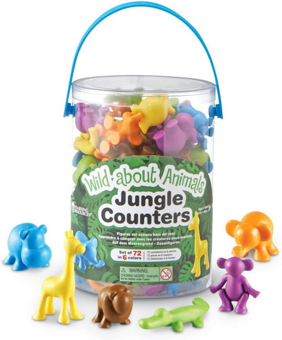 Wild About Animas Chunky Jungle Counters ( 72 pcs)