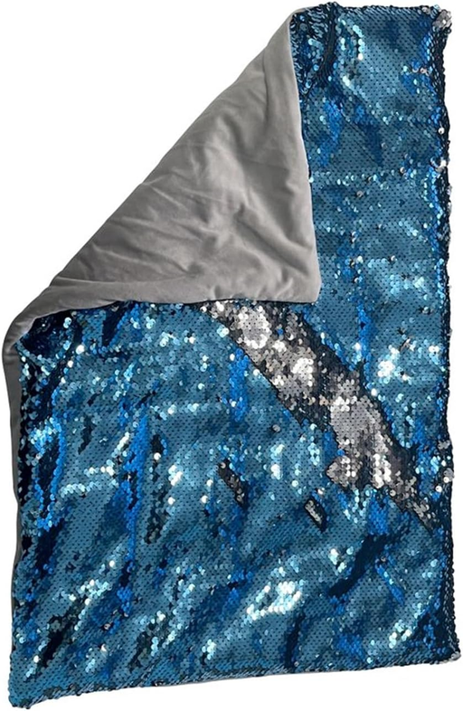 Sequin Weighted Lap Pad 2.3 kgs colour blue/silver
