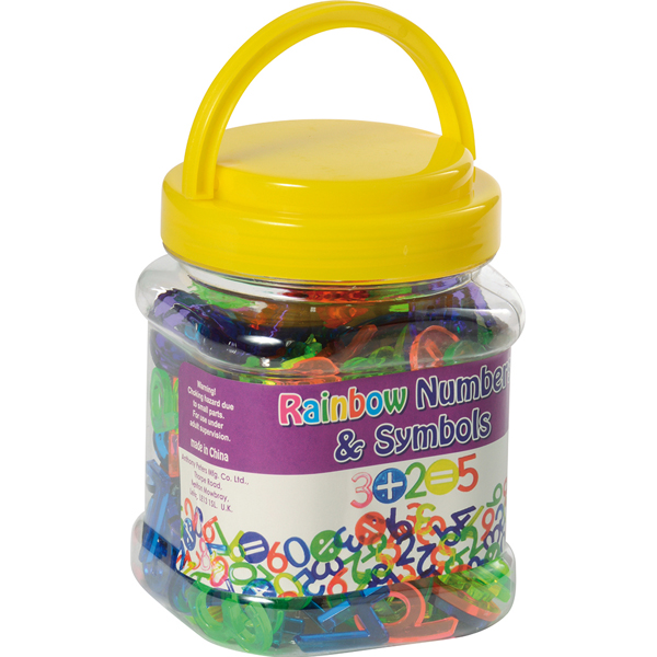 Rainbow Numbers and Math Symbols ( 240 pcs) - Available Mid October