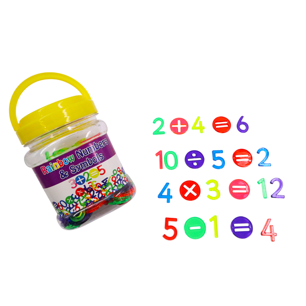 Rainbow Numbers and Math Symbols ( 240 pcs) - Available Mid October