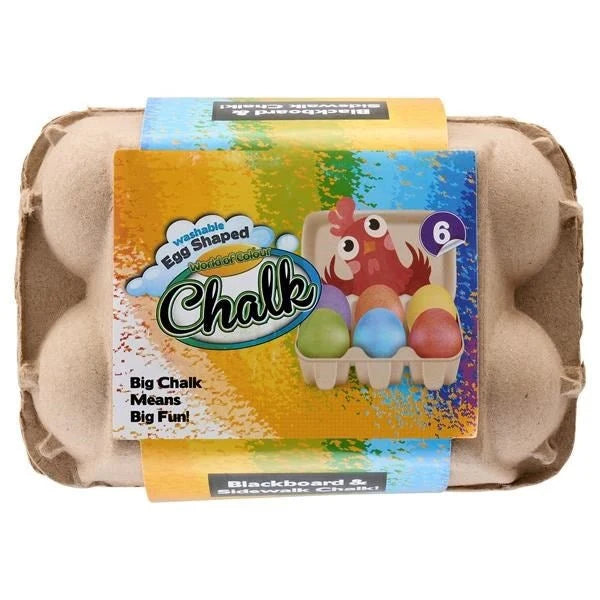 Egg Shaped Chalk - 6 Pack