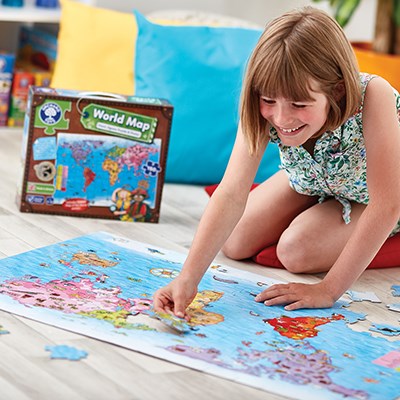 World Map Puzzle & Poster (150 Pieces)