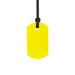 Ark's Lightning Bolt Bite Chew Necklace - Soft (Yellow) chewy necklace