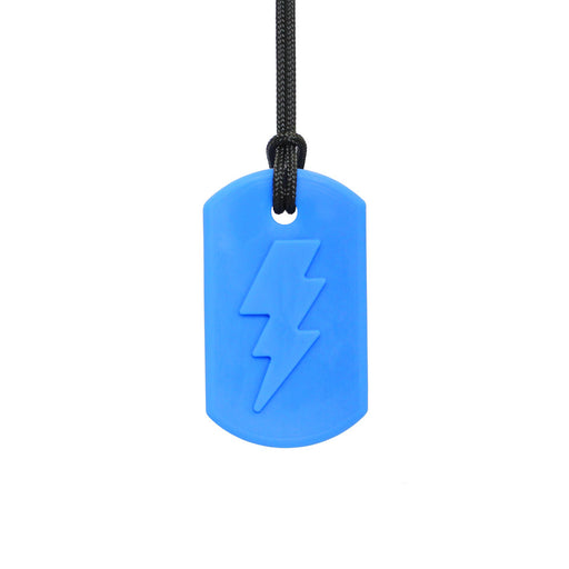 Ark's Lightning Bolt Bite Chew Necklace - XXT (Royal Blue) chewy necklace