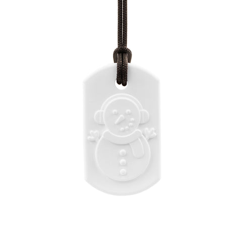 Ark's Frost Bite Snowman Chew Necklace - XXT (Winter White) oral motor product