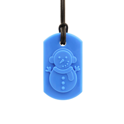 Ark's Frost Bite Snowman Chew Necklace - XXT (Royal Blue) oral motor chew product