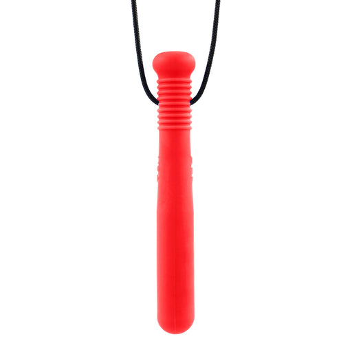 Ark's Baseball Bat Chew Necklace - Soft (Red)