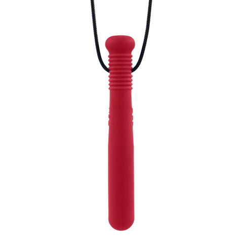 Ark's Baseball Bat Chew Necklace - XT (Dark Red)
