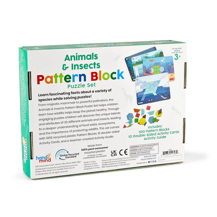Block Animal Insect Animals & Insects Pattern Block Puzzle Set — Thinking Toys