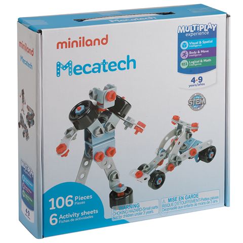 Mecatech (106 pieces) Game of mechanical constructions with multiple assembly possibilities