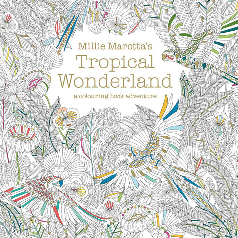 Adult Colouring Book : Tropical Wonderland Thinking Toys Ireland