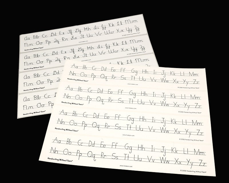Alphabet Desk Strips - Cursive - Handwriting Without Tears Programme