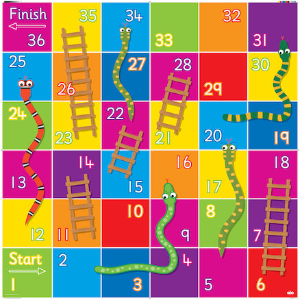 Bee Bot Snakes & Ladders Mat