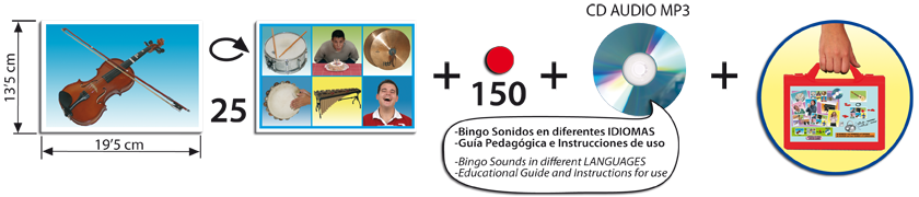 Bingo: Actions and Musical Instuments : 25 Sounds