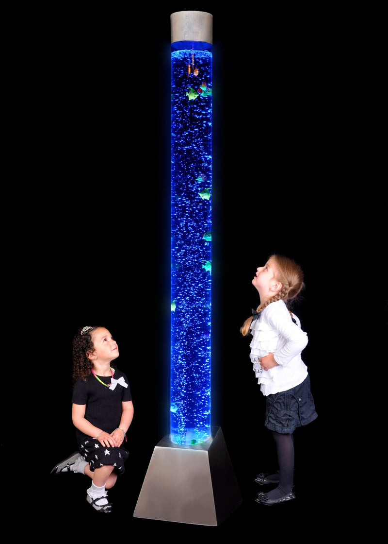 Large 183cm bubble tube with LED lights and remote control for sensory rooms