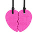 ARK's Best Friends Split Heart Chewy Necklace - XT (Pink)