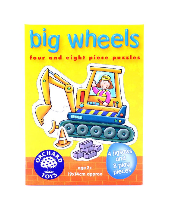Big Wheels - 4 Puzzles (4 & 8 Pieces)