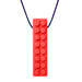 Ark's Brick Bite Necklace Textured - Soft (Red)