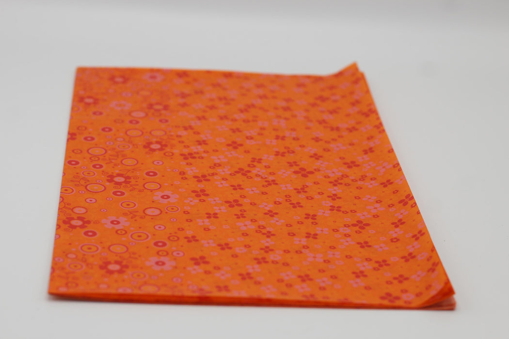 Decopatch Paper - Orange & Pink Floral 594
