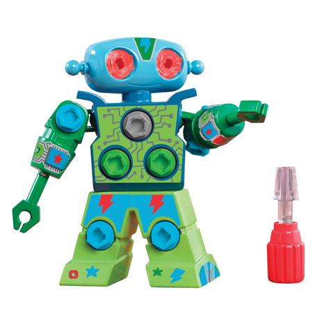 Develop creativity while supporting STEM learning in children with this novelty, 3D, Design & Drill® robot