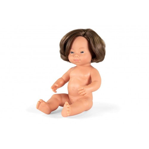 Girl with Downs Syndrome Doll  38 cm