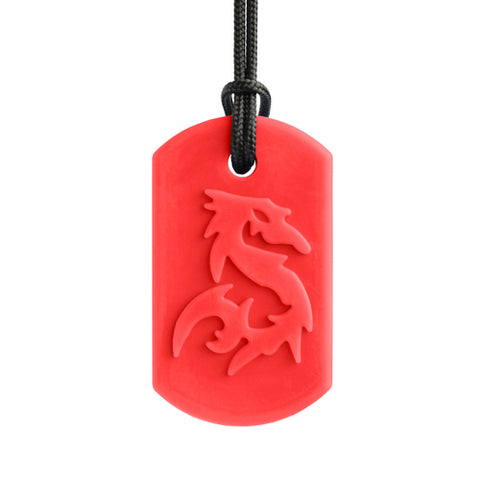 ARK's Dragon Bite Necklace - Soft (Red) oral motor chew product