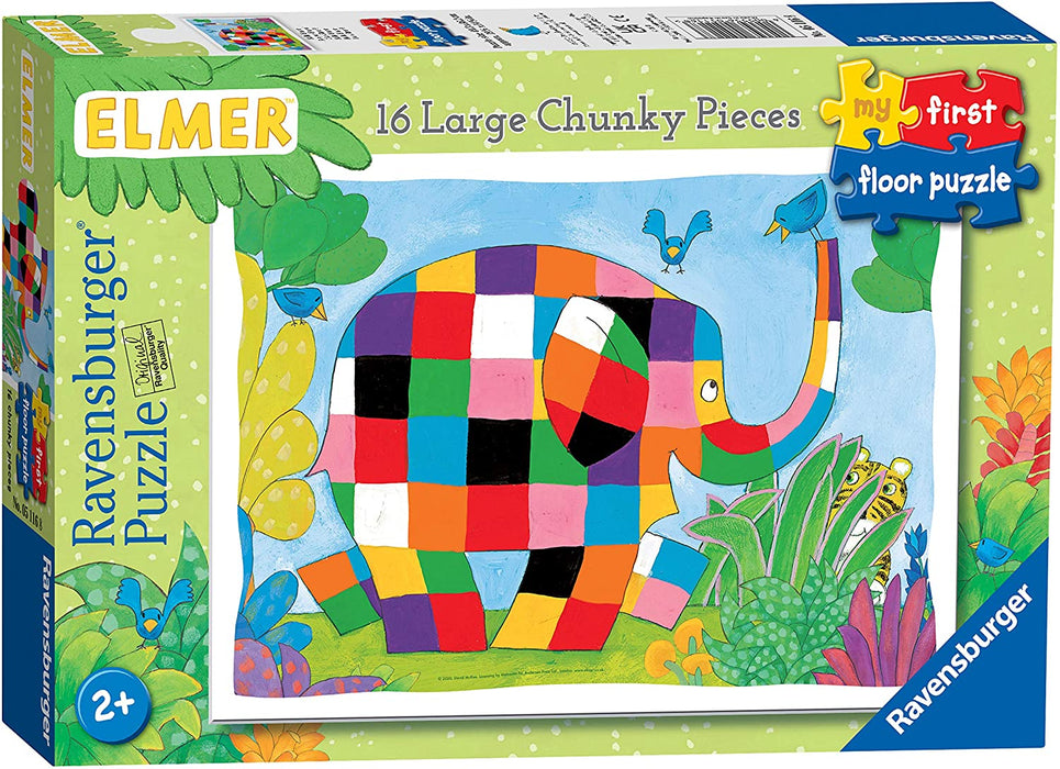 Elmer The Elephant My First Floor Puzzle (16 Pieces)