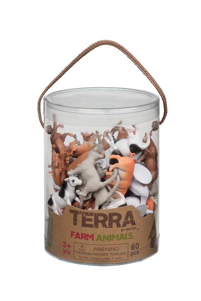 Farm Animals In A Tub