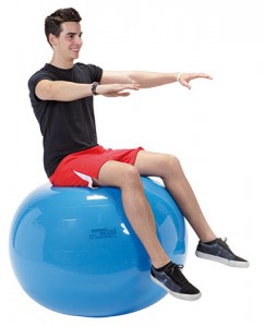 Gym Ball 95 cm Blue — Thinking Toys - Main Image