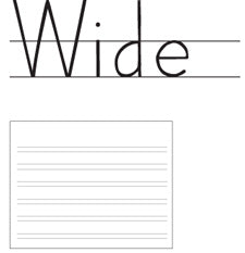Paper: Wide Ream - Kindergarten & 1st Grade (500 Sheets) - Handwriting Without Tears Programme
