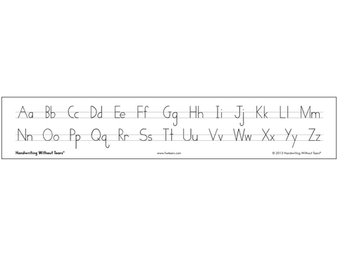Alphabet Desk Strips - Print - Handwriting Without Tears Programme