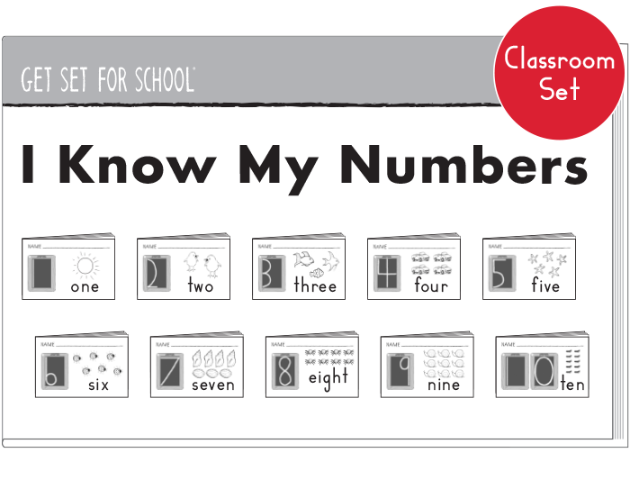 I Know My Numbers  (classroom set of 10 number books)