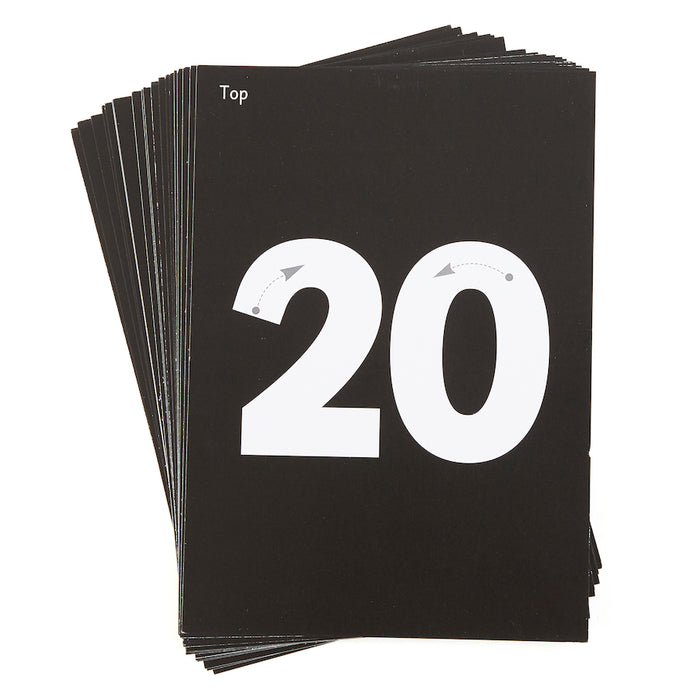 Illumi Board Card Inserts Number 1-20