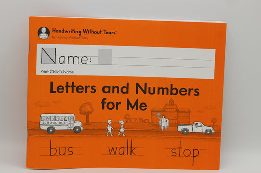  Learning Without Tears - Letters and Numbers for Me Student  Workbook, Current Edition - Handwriting Without Tears Series - Kindergarten  Writing Book - Capital Letters, Numbers - For School or Home Use : Office  Products