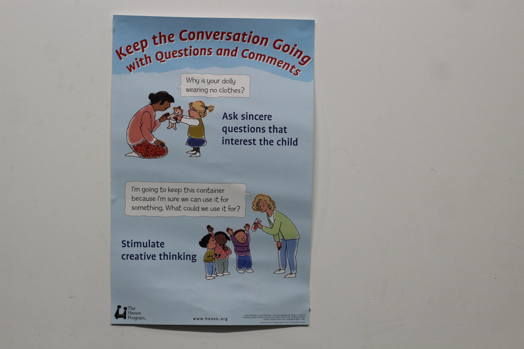 Learning Language & Loving It Poster: Keep Conversation Going with Questions and Comments