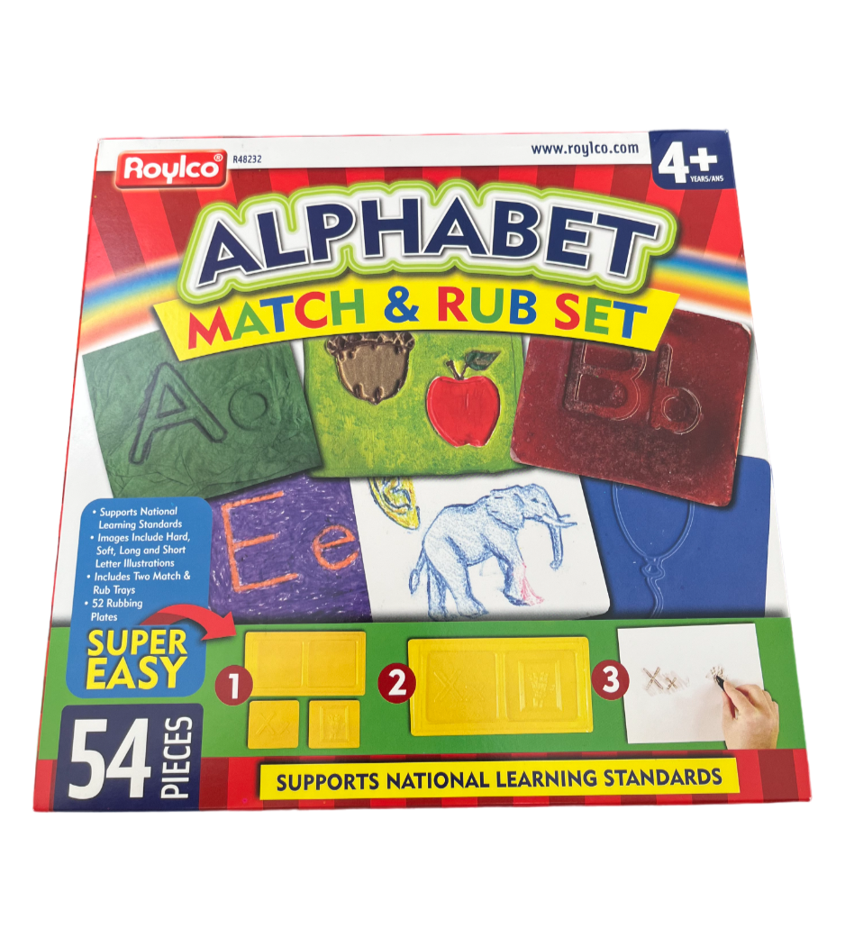 Rub Set Alphabet Match — Thinking Toys