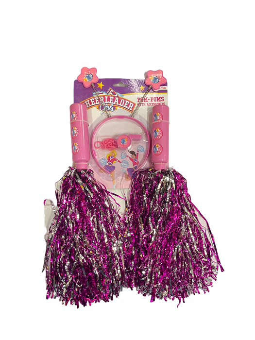 Cheerleader Pom-Poms with Accessories