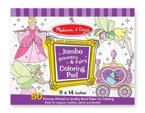 Jumbo Princess & Fairies Colouring Pad