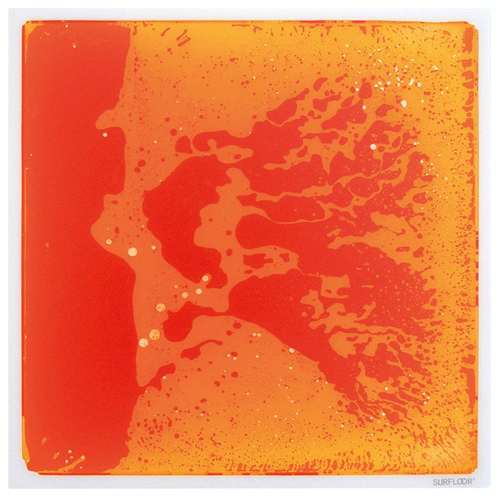 Liquid Floor Tile - Orange-Red - 50 x 50 cm