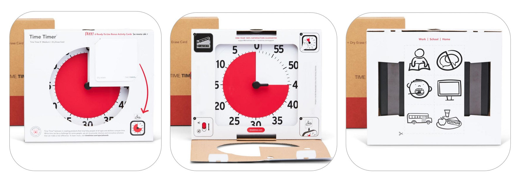 Time Timer Original - Medium (8 inch) Includes 1 Dry Erase Activity Card