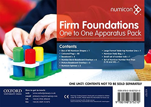 Numicon Firm Foundations One to One Apparatus Pack (PURCHASED TO ORDER)