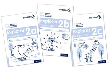 Numicon Number, Pattern and Calculating 2 Explorer Progress Books ABC