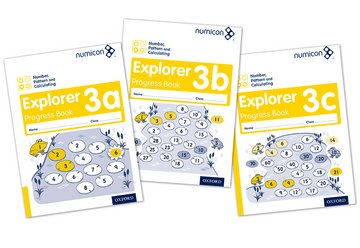 Numicon Number, Pattern and Calculating 3 Explorer Progress Books ABC