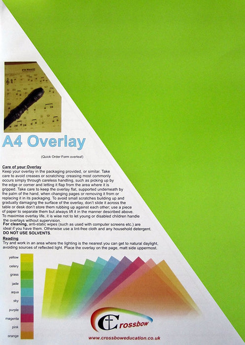 Page Reading Overlay - Celery Green