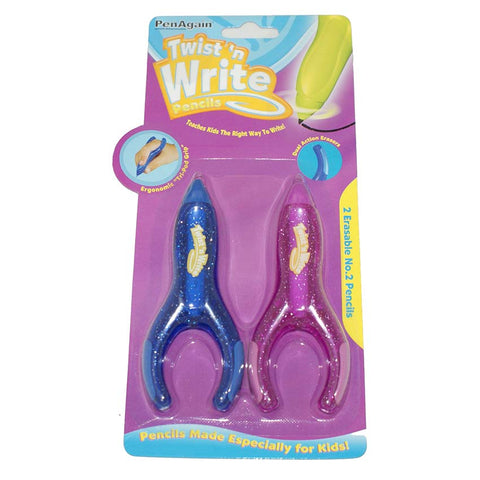 PenAgain Twist-N-Write Pencil (2 Pack) - Available End October