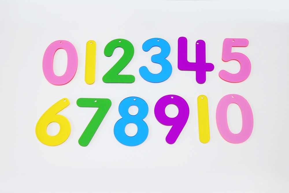 Rainbow Numbers (Pack of 12)