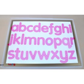 Silishapes Trace Alphabet Pink - Set of 26